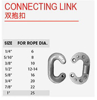 ASME B30.9 لینک اتصال فولاد آلیاژ گالوانیزه معتبر